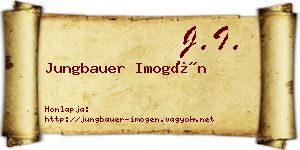 Jungbauer Imogén névjegykártya